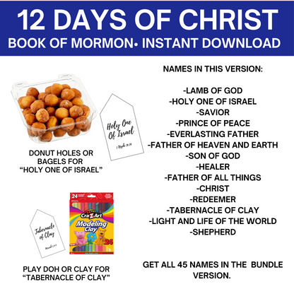 12 Days of Christ- Book of Mormon (14 Names of Christ)