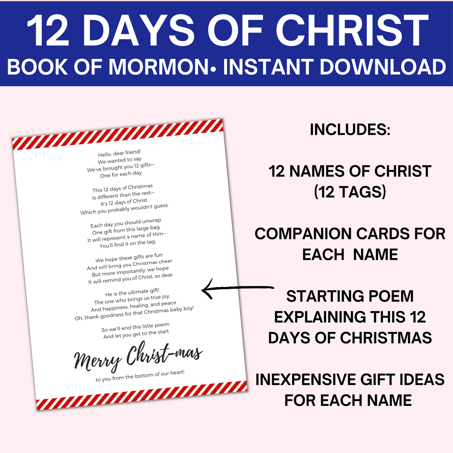 12 Days of Christ- Book of Mormon (14 Names of Christ)