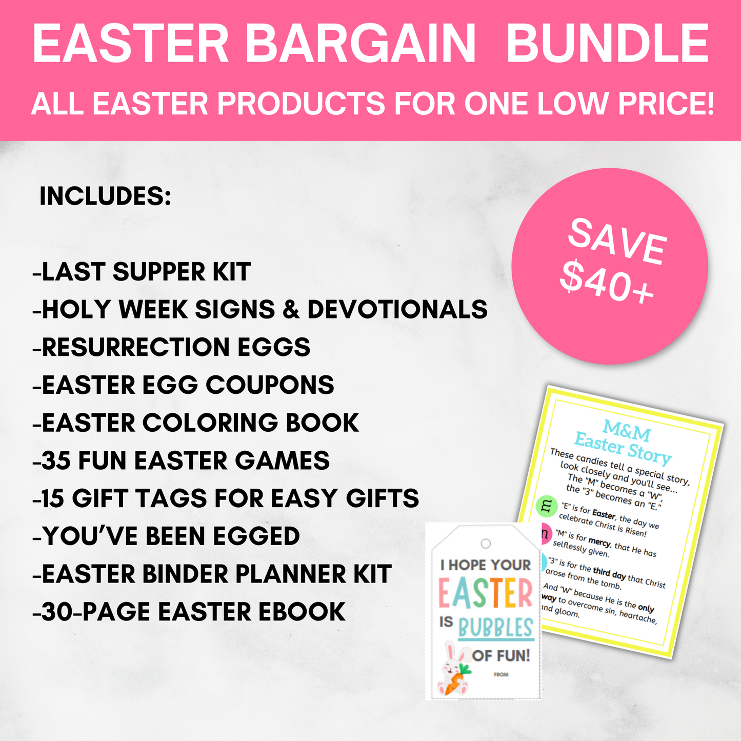 Easter Made Easy- 250+ Printables, Gift Tags, Traditions & More