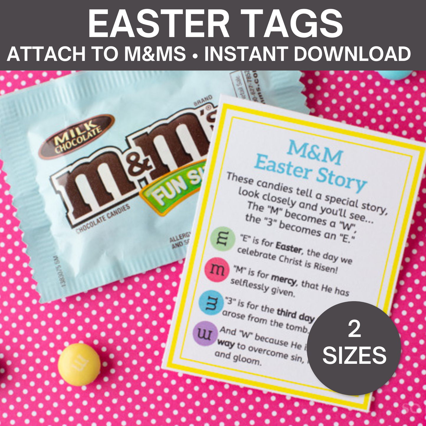 M&Ms Christmas Poem (2 Sizes)+ Bonus Easter Version
