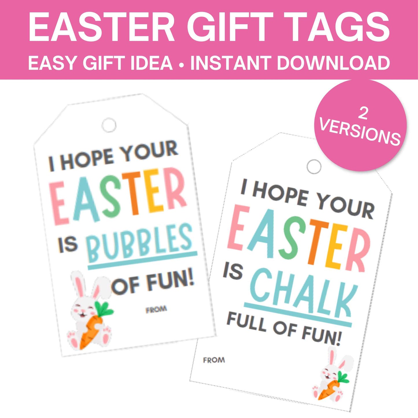 15 Easter Gift Tags- Printable Tags For Easy Easter Gifts