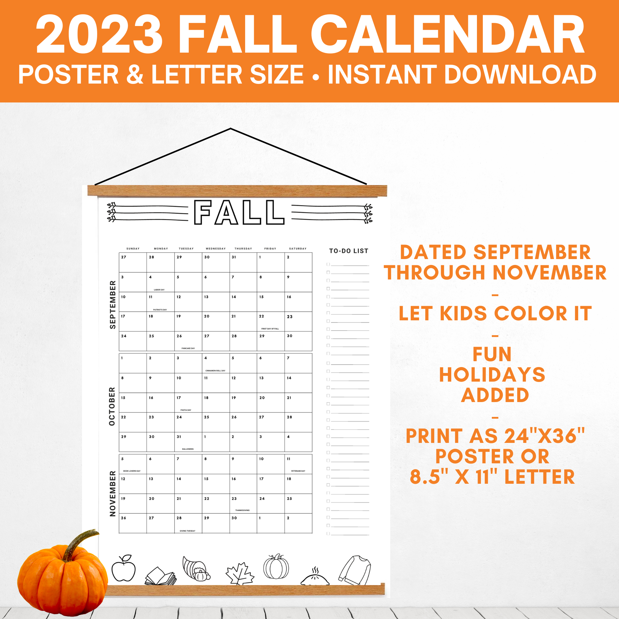 Poster Size Calendar
