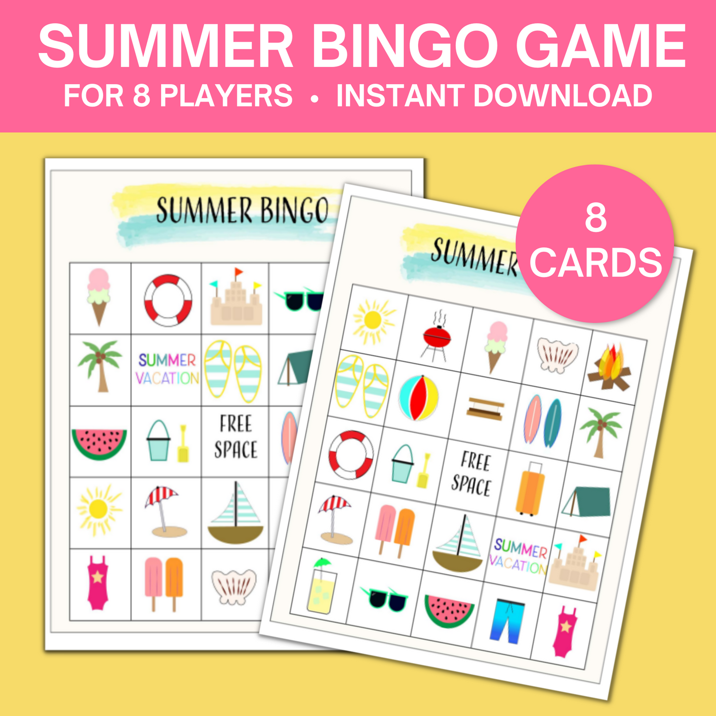 Summer Bingo Game