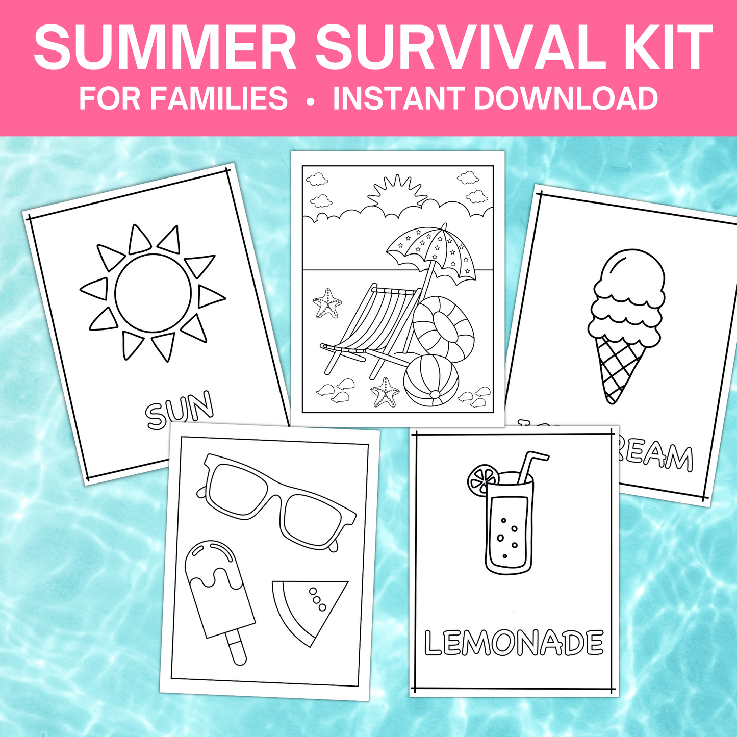 Summer Survival Kit: Summer Schedule Printables, Activities, Games & More (100+ Pages!)