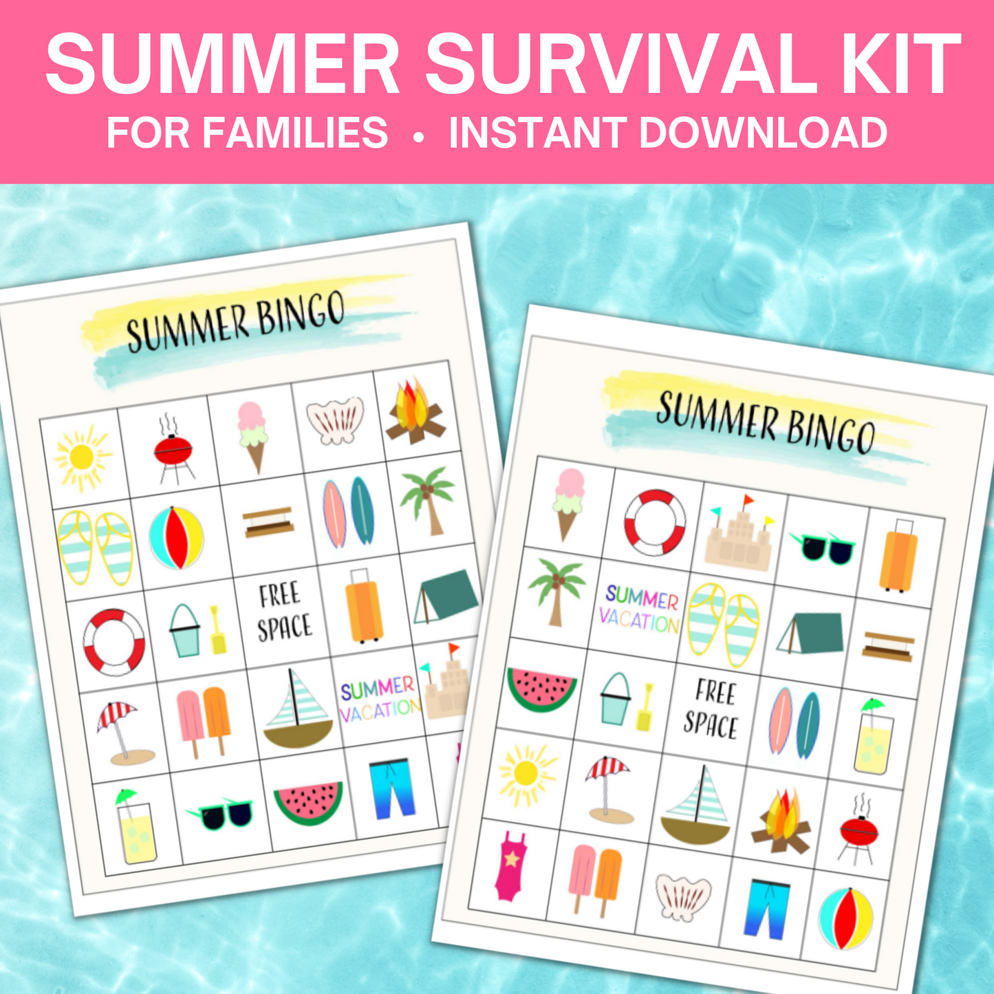 Summer Survival Kit: Summer Schedule Printables, Activities, Games & More (100+ Pages!)