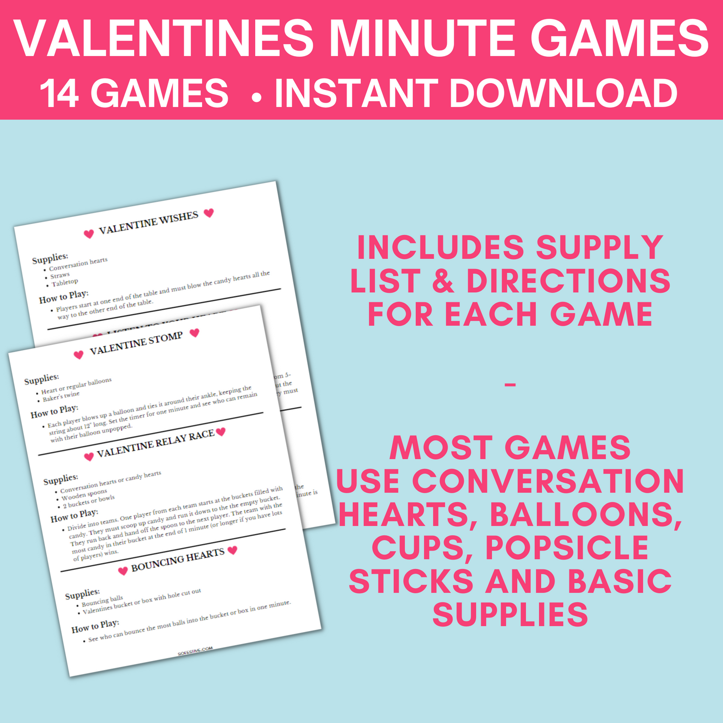 14 Valentine's Day Minute To Win It Games