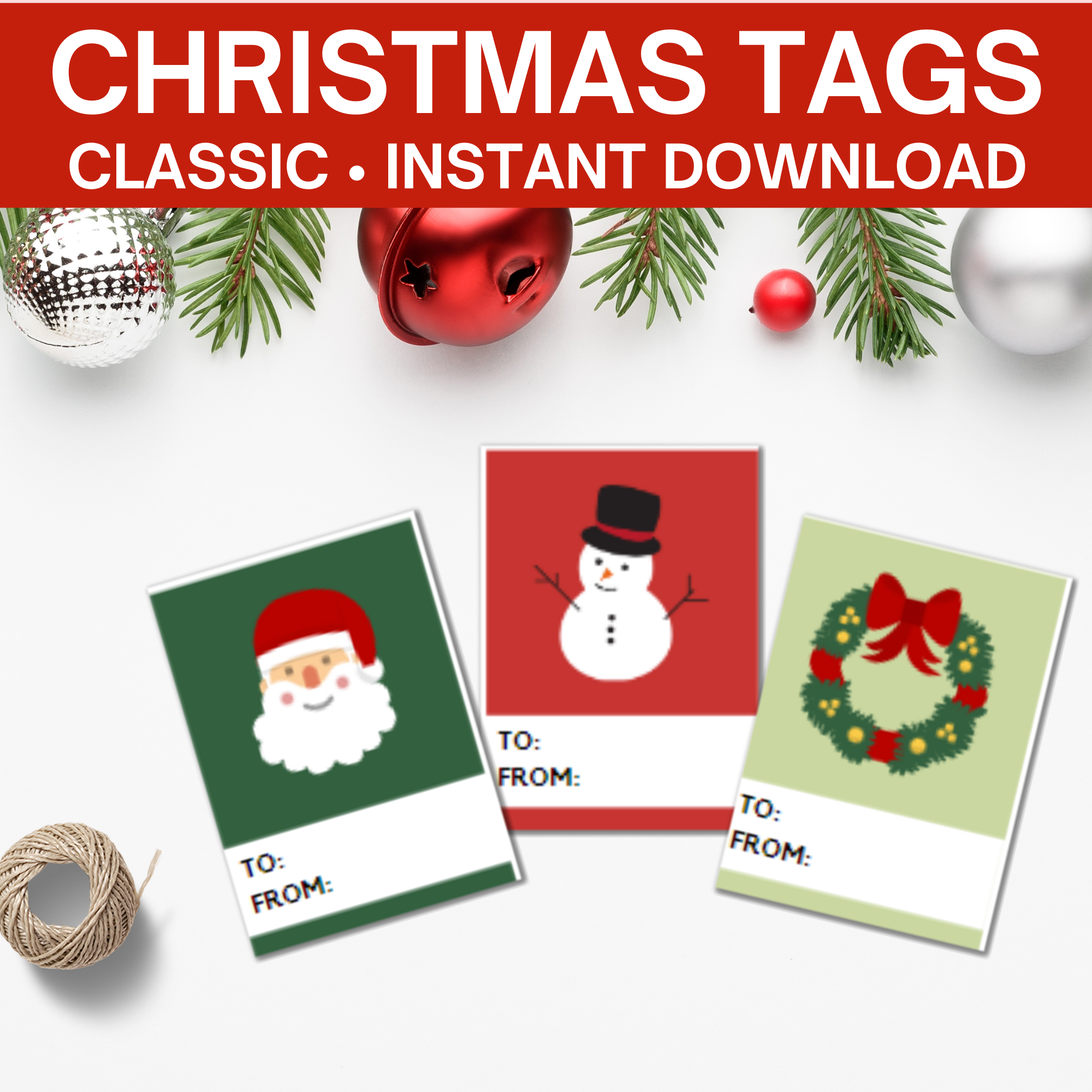 To And From Christmas Gift Tags – So Festive!