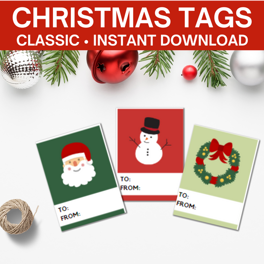 To And From Christmas Gift Tags