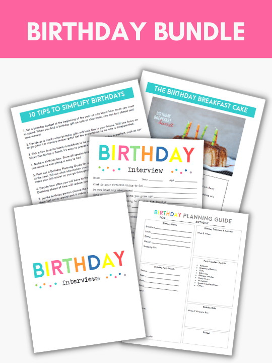 Birthday Interview Bundle