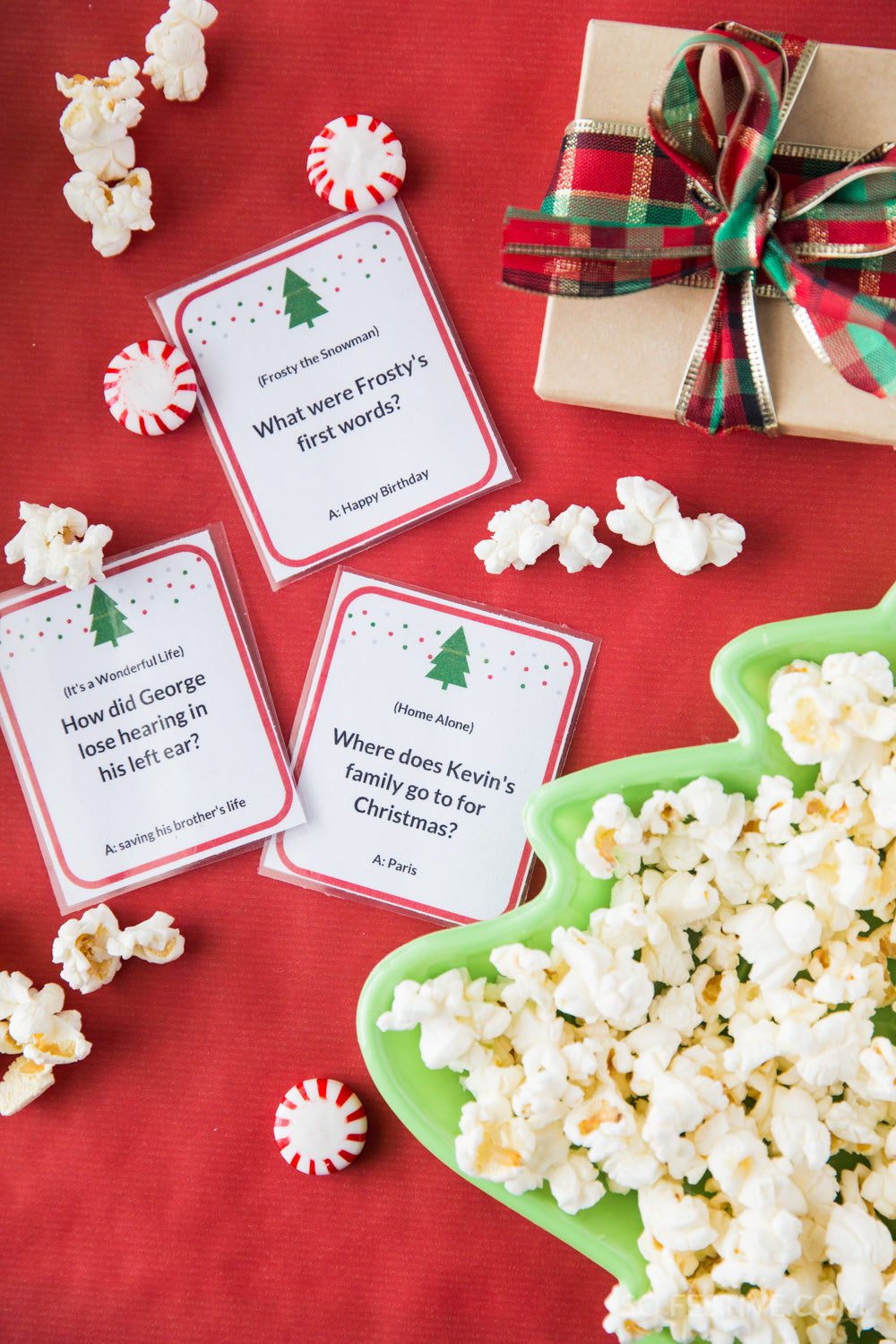 Christmas Movie Trivia Game (72 Cards)- Digital Download
