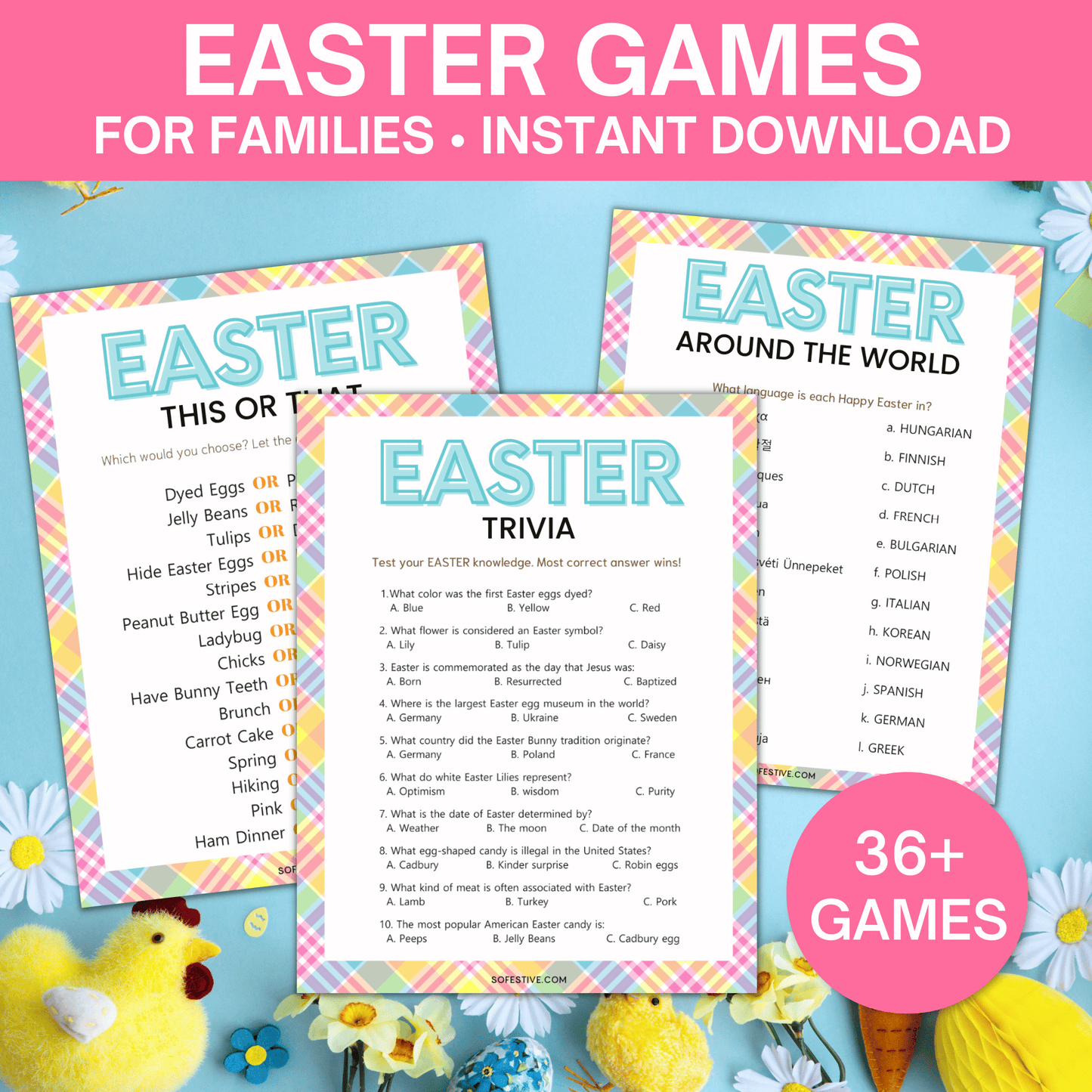 Easter Games Bundle- 35+ Games ($35 Value!)