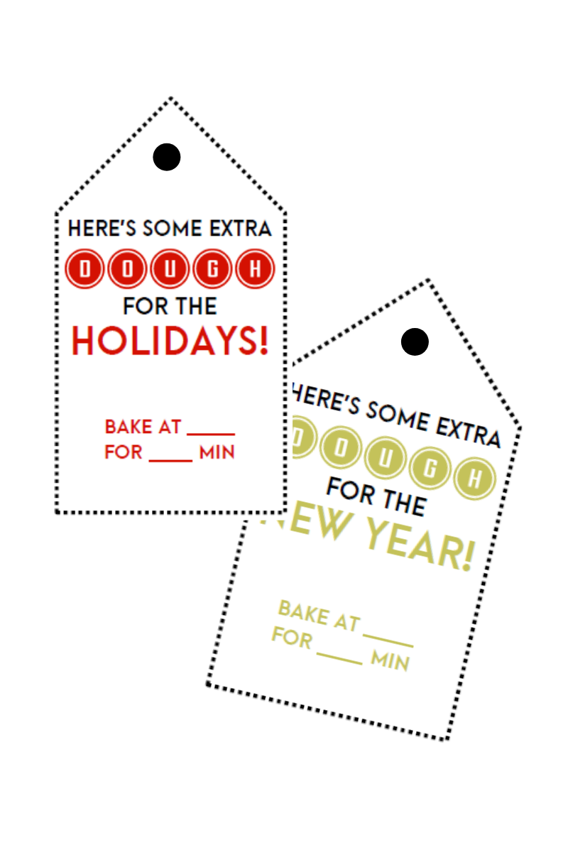 Cookie Dough Neighbor Gift Tags (2 Versions)