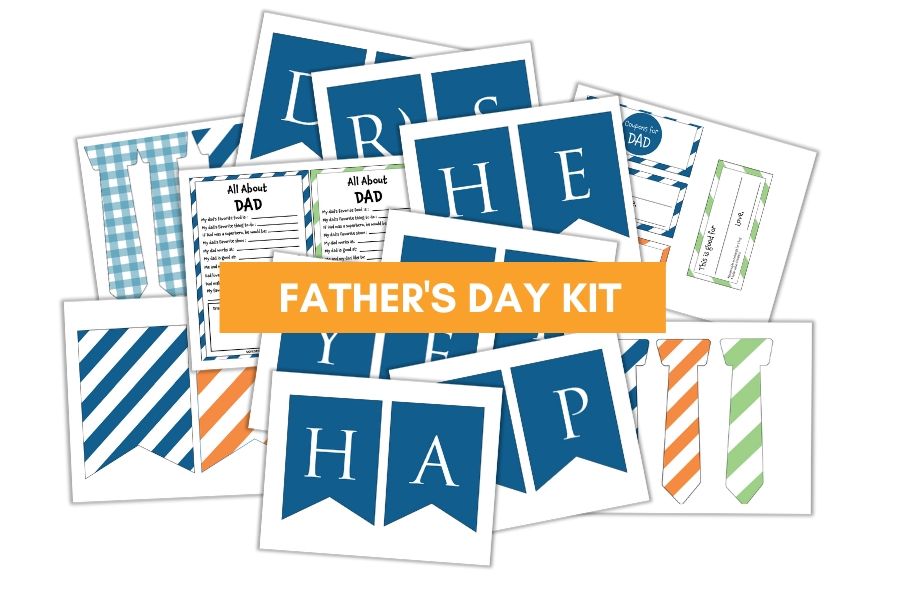 Father's Day 12-Page Kit- Coupon Book, Banner, Cards, & More