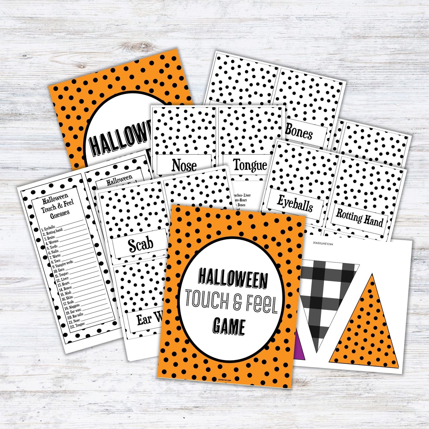 Halloween Mystery Box- Touch & Guess Game Printables