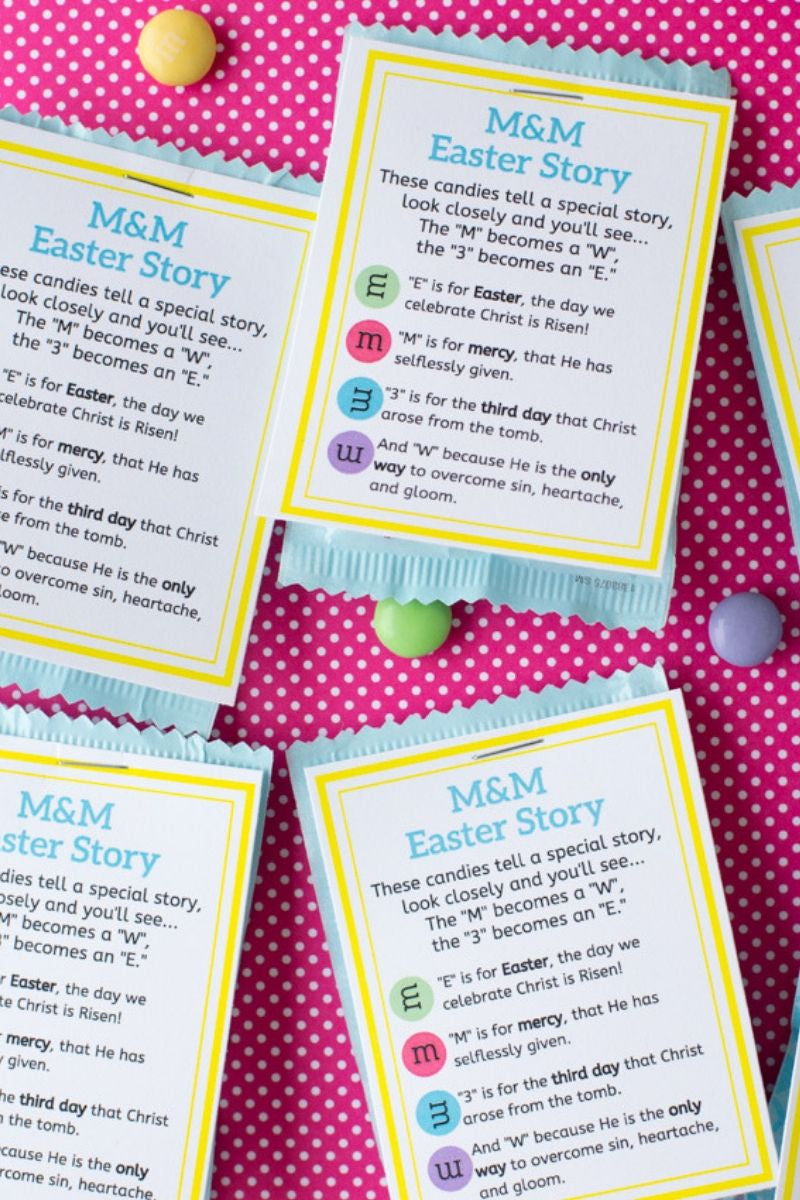 M&Ms Easter Poem (2 Sizes)+ Bonus Christmas Version