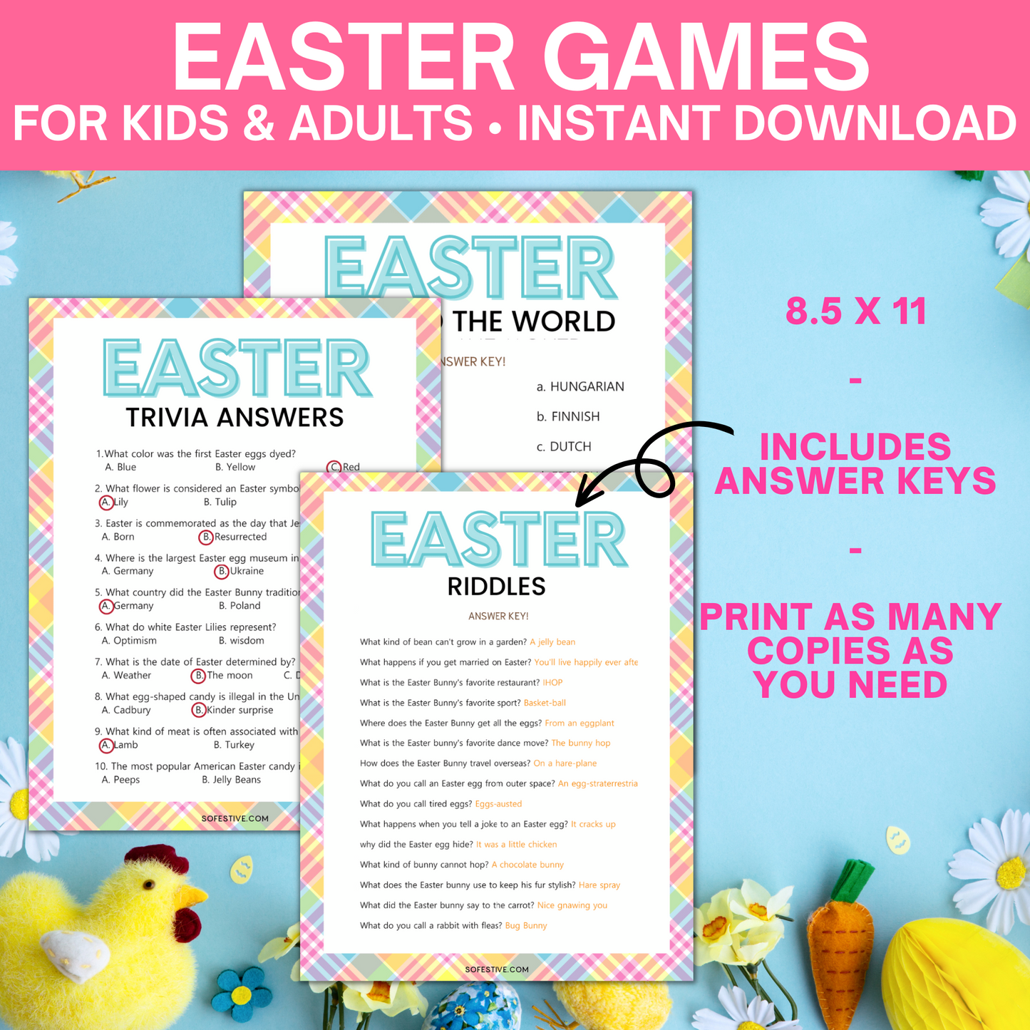 Easter Games Bundle- 35+ Games ($35 Value!)