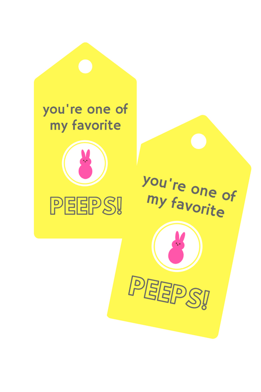 Favorite Peeps- Easter Gift Tags