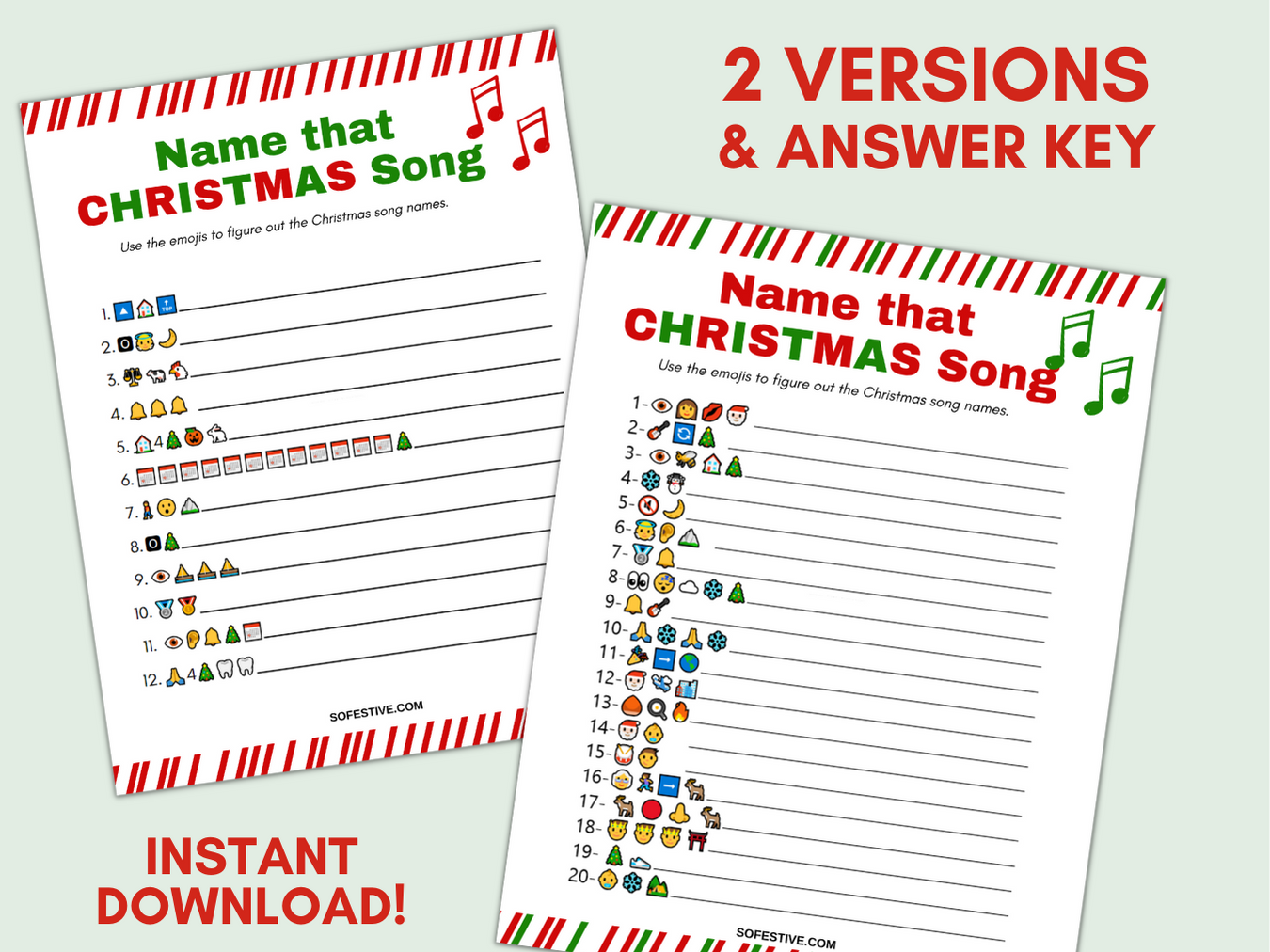 Emoji Christmas Song Game | Christmas Emoji Pictionary