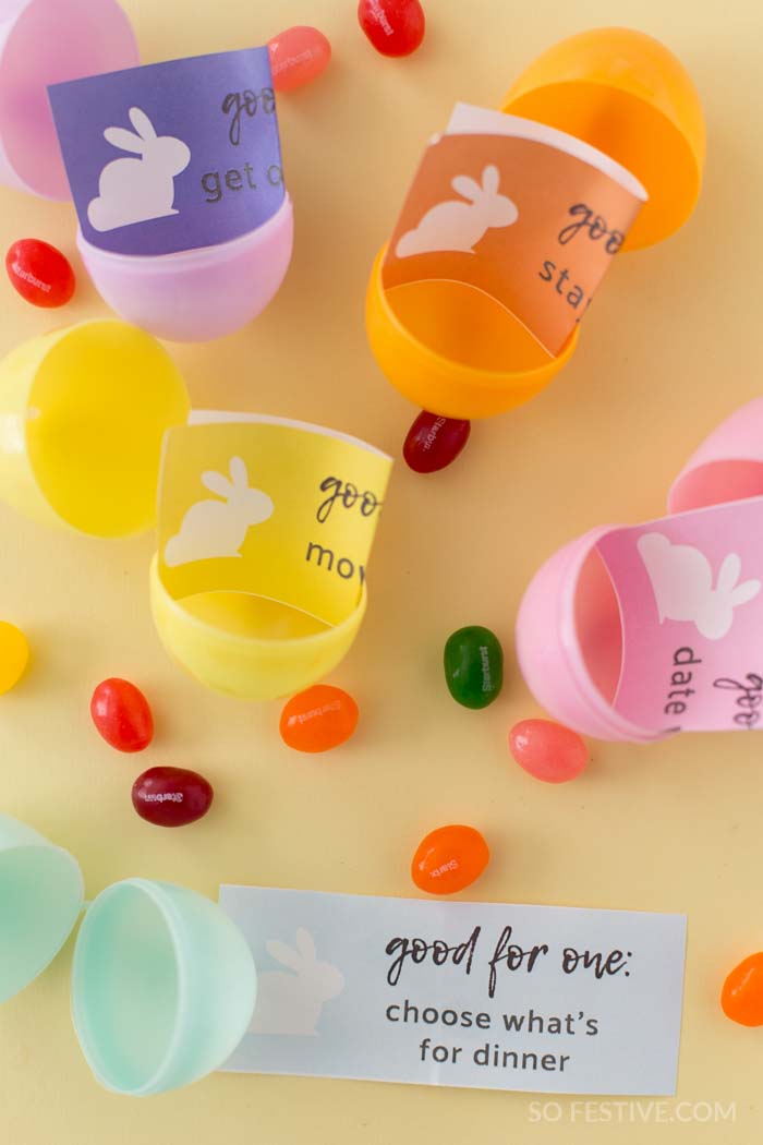 24 Easter Egg Hunt Coupons- Blank & Filled-In