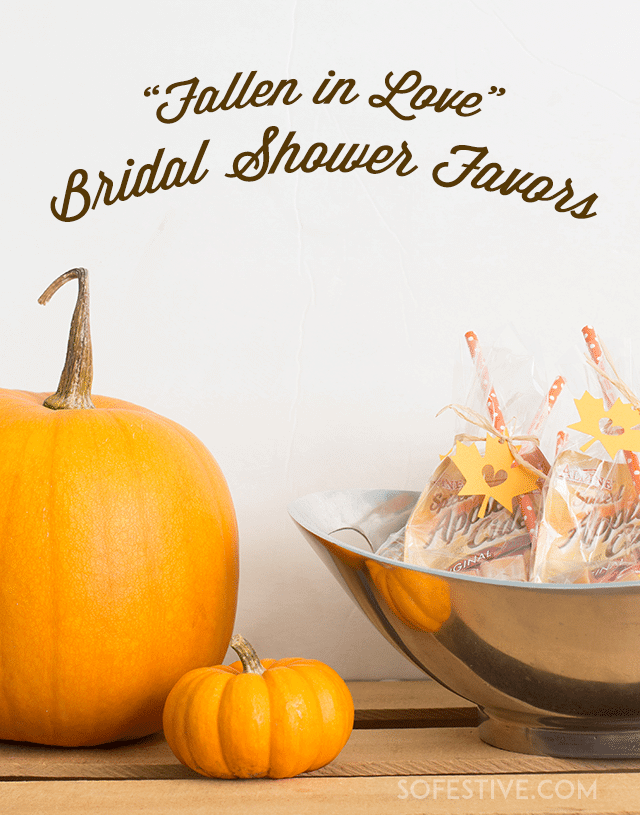 Fall Bridal Shower Kit- Party Banner and Favor Tags