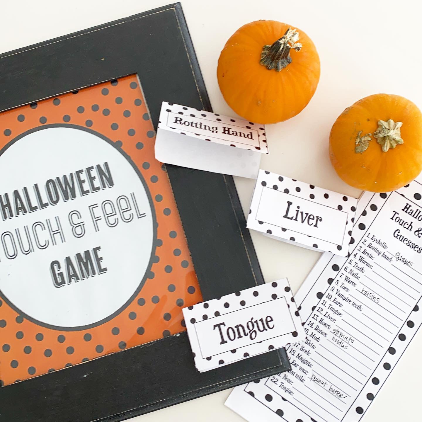 Halloween Mystery Box- Touch & Guess Game Printables