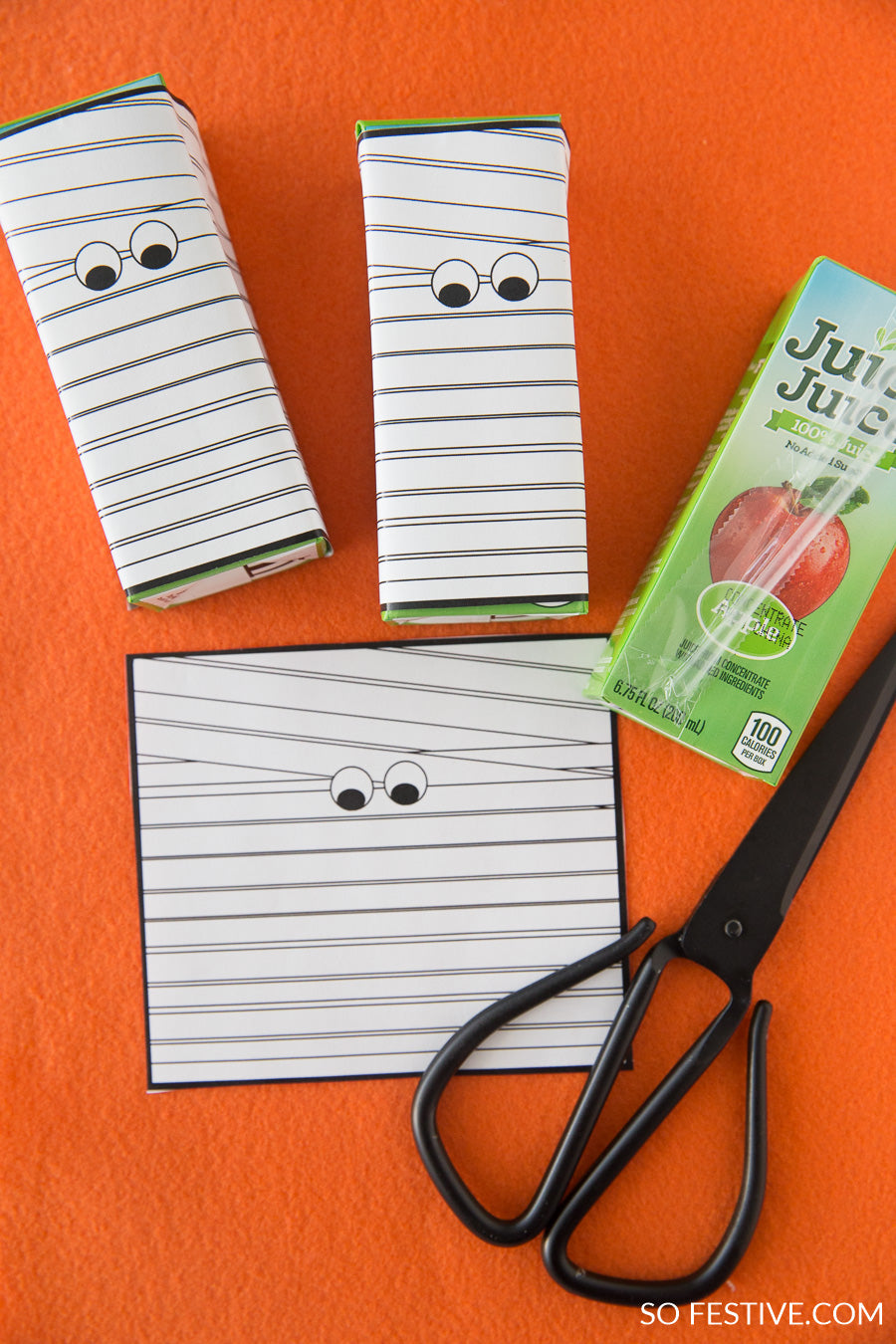 Halloween Drink Mummy Juice Box Printables