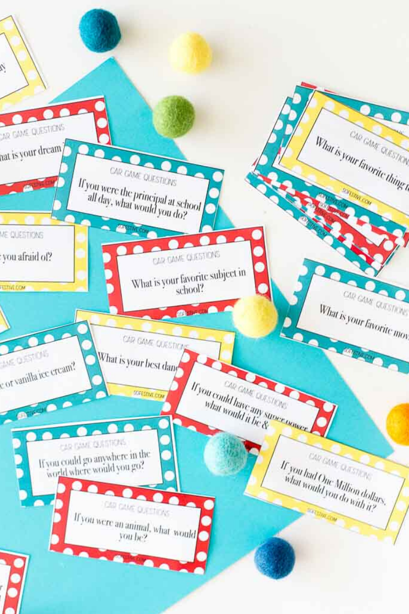 60 Get To Know You Questions - Road Trip Game Printables