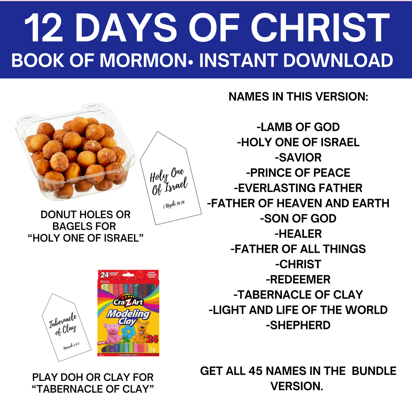 12 Days of Christ- Book of Mormon (14 Names of Christ)