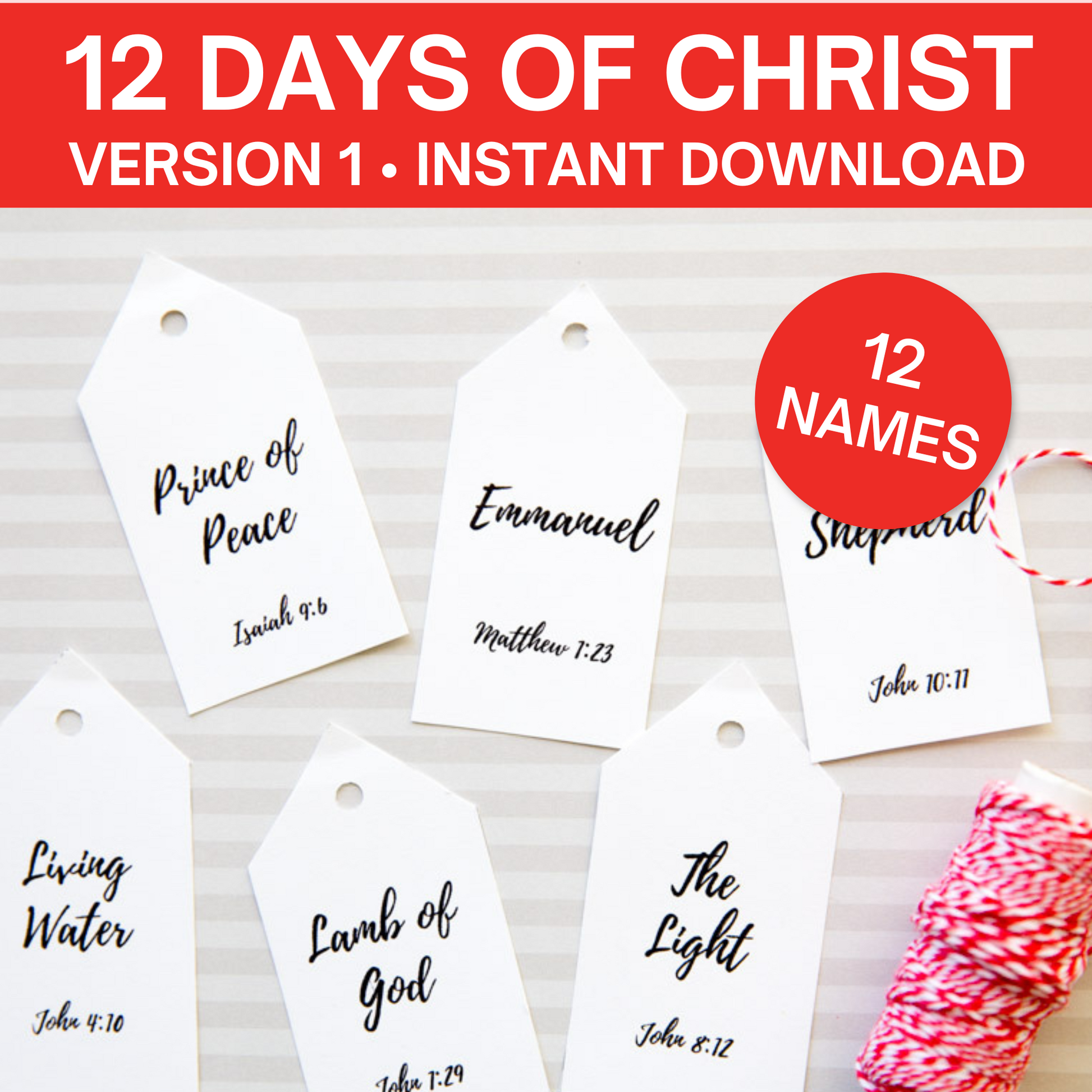 12 Day of Christ Bundle- 45 Name Tags, Gift Ideas, Companion Cards, & – So Festive! 12-day-of-christ-bundle-45-name-tags-gift-ideas-companion-cards-so-festive