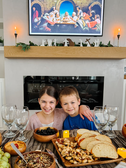 Easter Last Supper Kit- Holy Week Activity For Families (Program, 19 Discussion Cards,  Recipes)