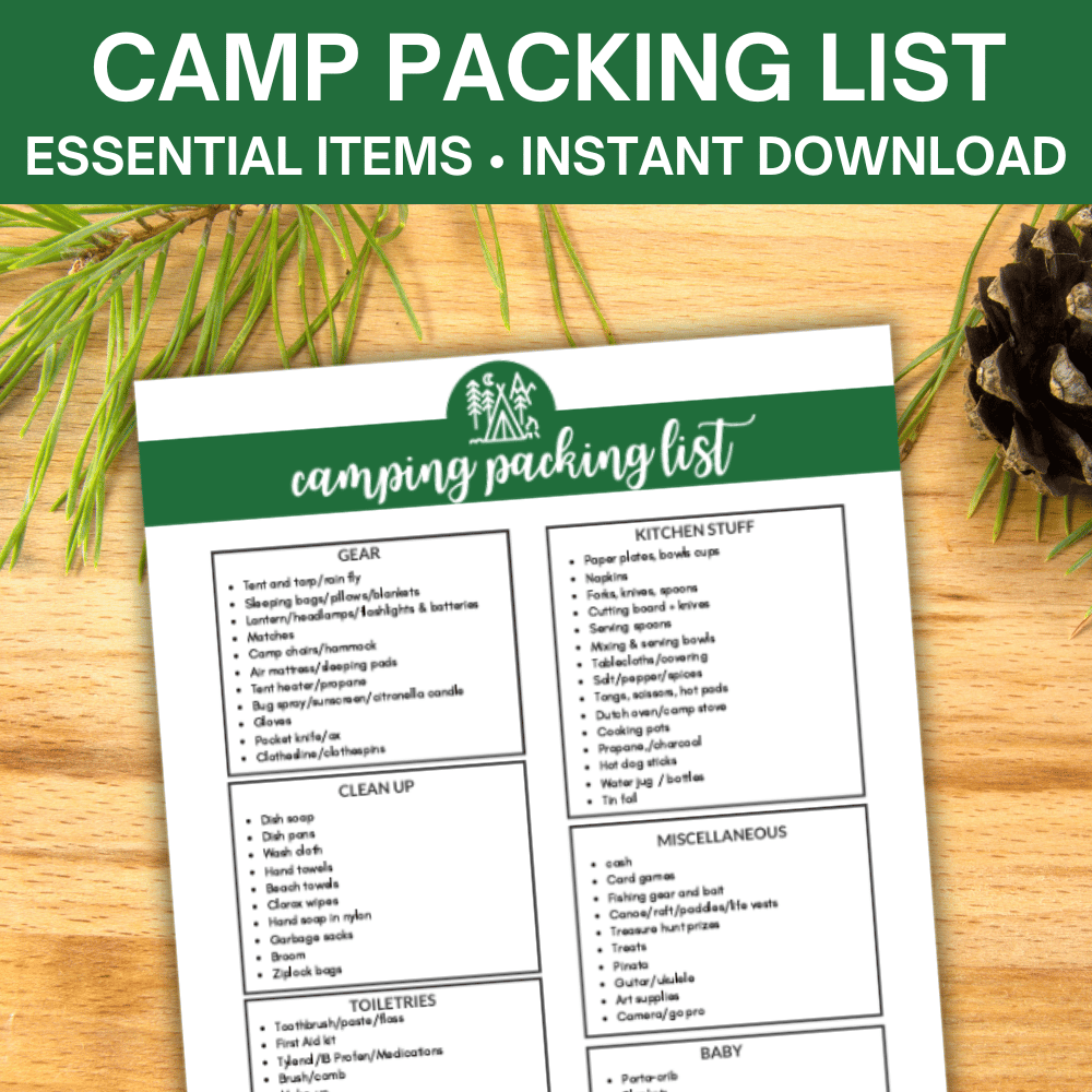 Camping Packing List – So Festive!