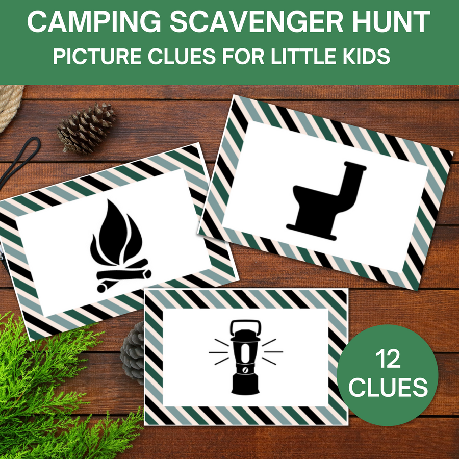 18 Camping Scavenger Hunt/ Treasure Hunt Clues