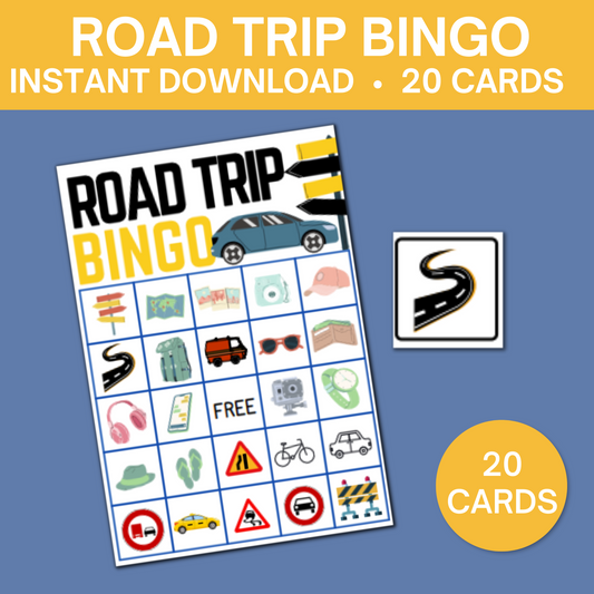 Car Road Trip Bingo Game
