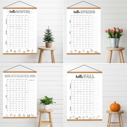 2026 Calendar Bundle- 5 poster calendars included- Dated with holidays- DIGITAL DOWNLOAD