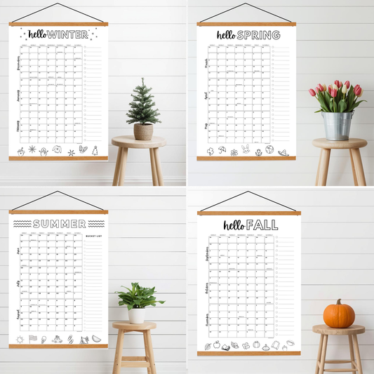 2026 Calendar Bundle- 5 poster calendars included- Dated with holidays- DIGITAL DOWNLOAD