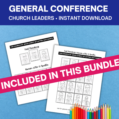 General Conference Packet For Kids & Teens- 45 Pages