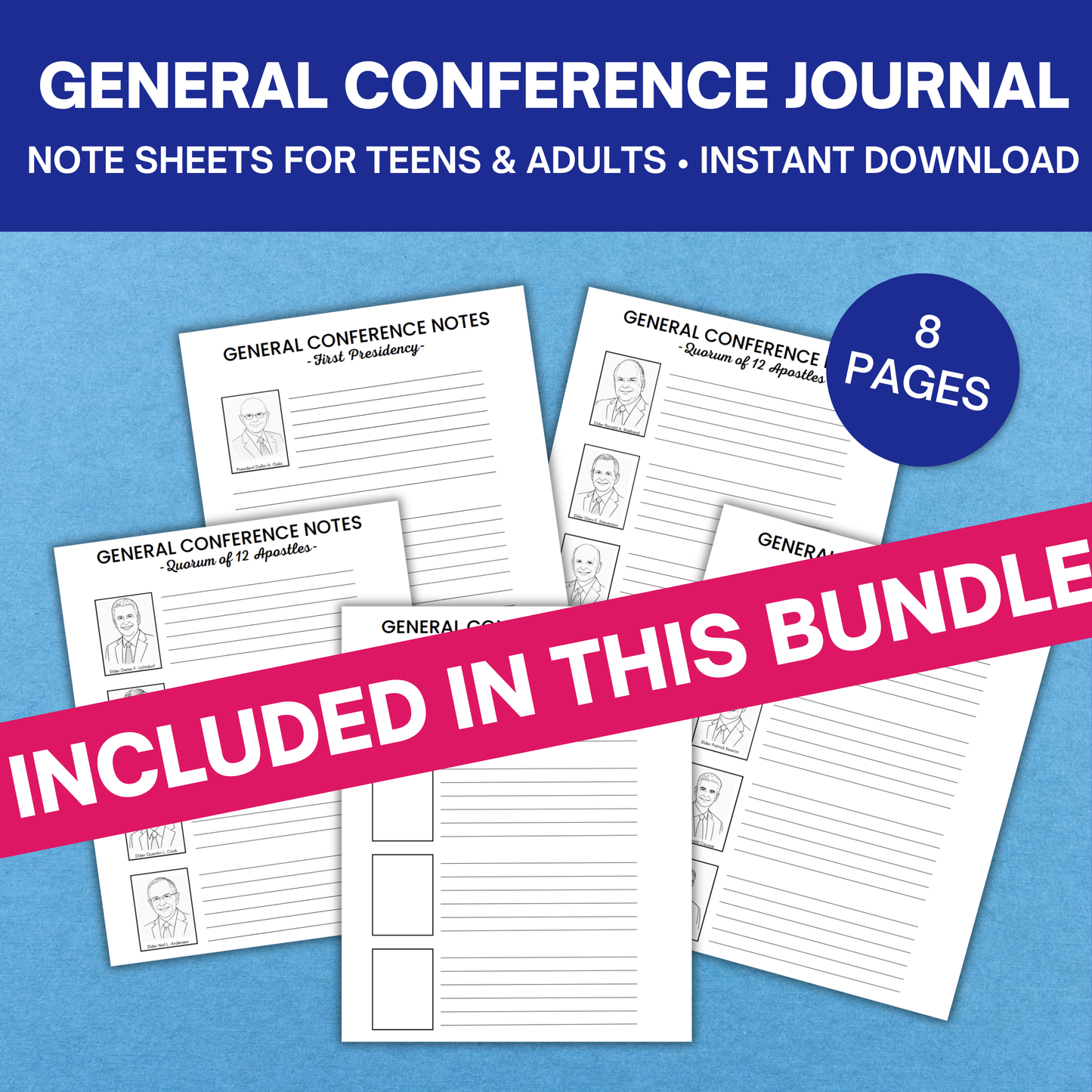 General Conference Packet For Kids & Teens- 45 Pages