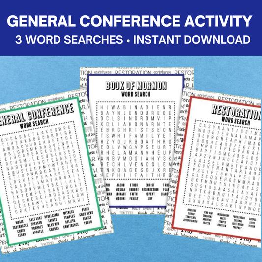 General Conference Word Search Games