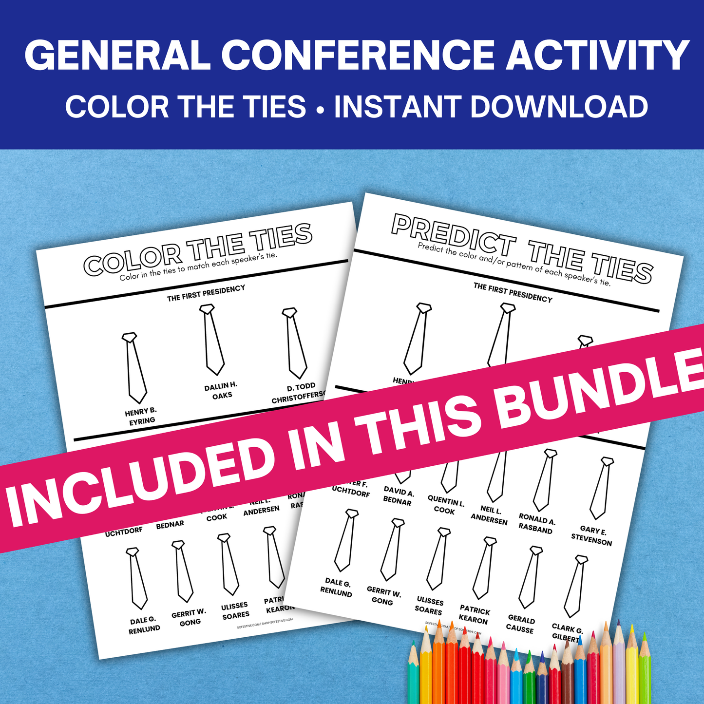 General Conference Packet For Kids & Teens- 45 Pages