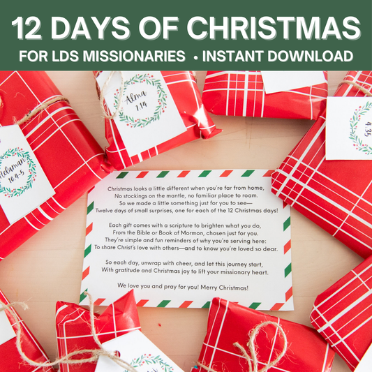 12 Days of Christmas For Missionaries (20+ Tags, Gift Ideas, Starting Poem)