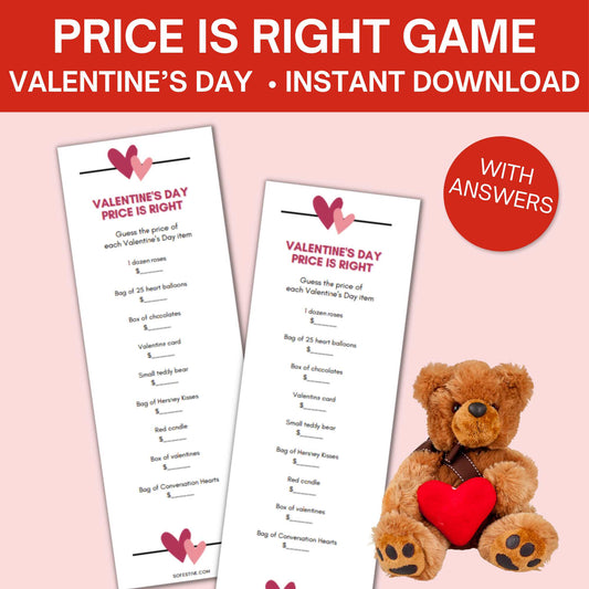 Price Is Right Valentine's Day Game