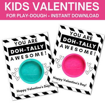 Valentines For Kids- Play-Doh Valentines