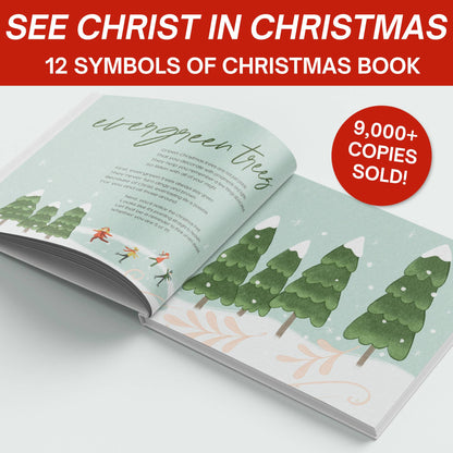 See Christ In Christmas- 12 Symbols of Christmas (Illustrated, Hardcover Book)