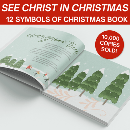 See Christ In Christmas- 12 Symbols of Christmas (Illustrated, Hardcover Book)