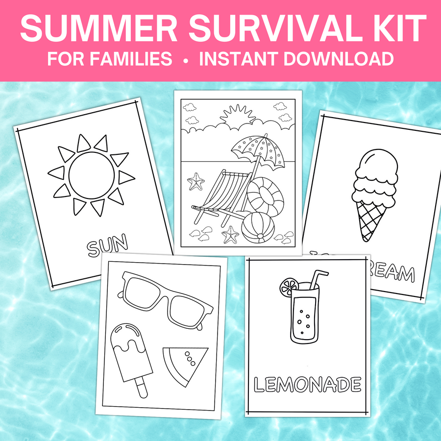 Summer Survival Kit:  Summer Schedule Printables, Activities, Games & More (100+ Pages!)