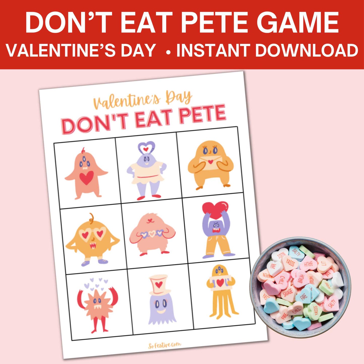 Don't Eat Pete- Valentine's Day Game