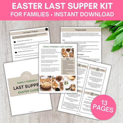 Easter Last Supper Kit (Menu, Recipes & Discussion Cards)