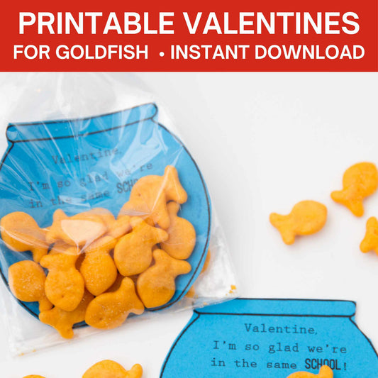 Goldfish Valentines Digital Download