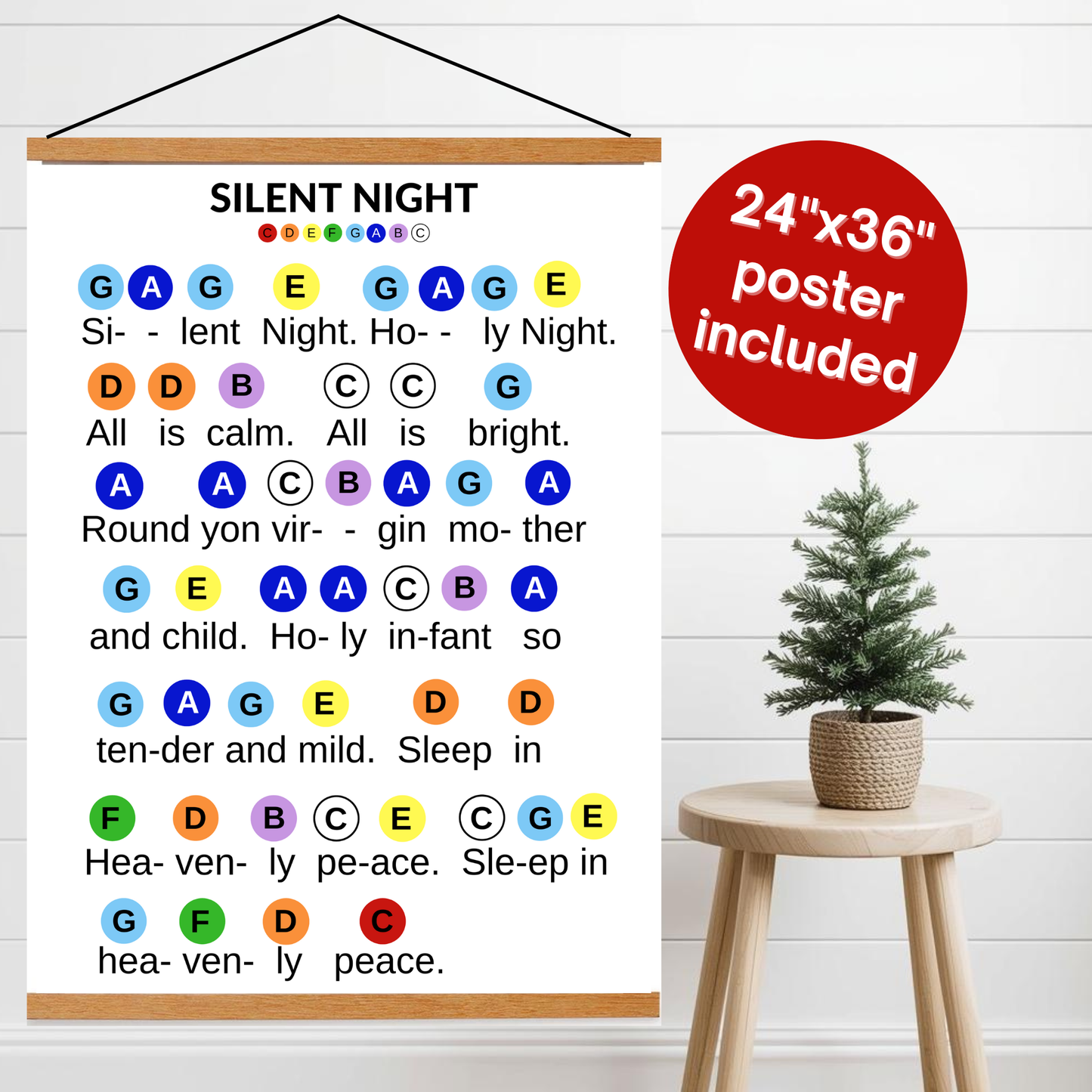 20 Christmas Hand Bell Music Sheets- Color-Coded Songs- Instant Digital Download