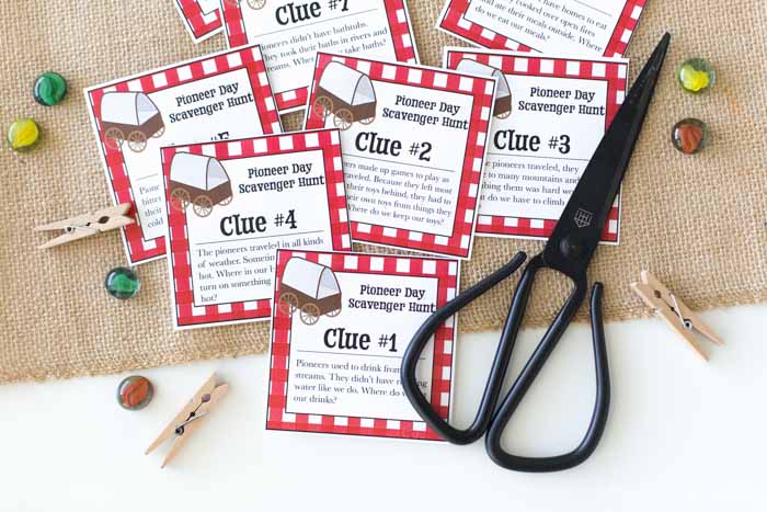 Pioneer Day Kit- Pioneer Life scavenger hunt, recipes, quotes, & more
